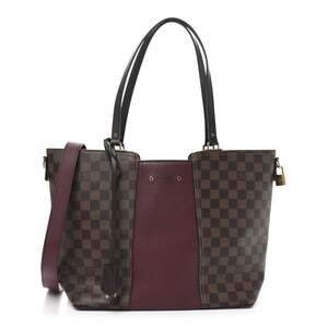Damier Ebene Taurillon Jersey Bordeaux #219000L15B